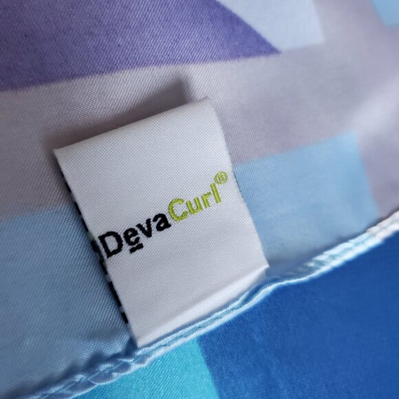 DEVA CURL Fabric Wrap for Hair Treatment Satiny Look & Feel Soft Smooth Pastel - Picture 6 of 7